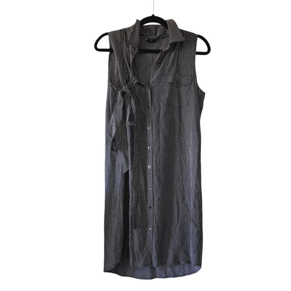 Club Monaco Black and White Mini Dress